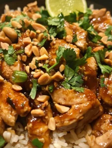 Crockpot Thai Peanut Chicken